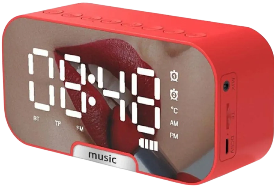 Portable Clock Bluetooth Card Speaker