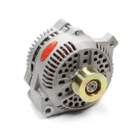 Powermaster 3G Alternator - 200 amps - 12V - Internal Regulator - 6-Rib Serpentine Pulley - Straight Mount - Aluminum Case - Late Model Ford