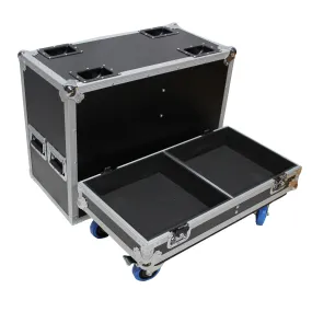 ProX X-JBLSRX815PX2W ATA Flight Case for Two JBL SRX815P Speakers