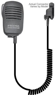 Pryme SPM-123 Observer Light Duty Speaker Microphone, fits Motorola HT1000, XTS, Jedit Series