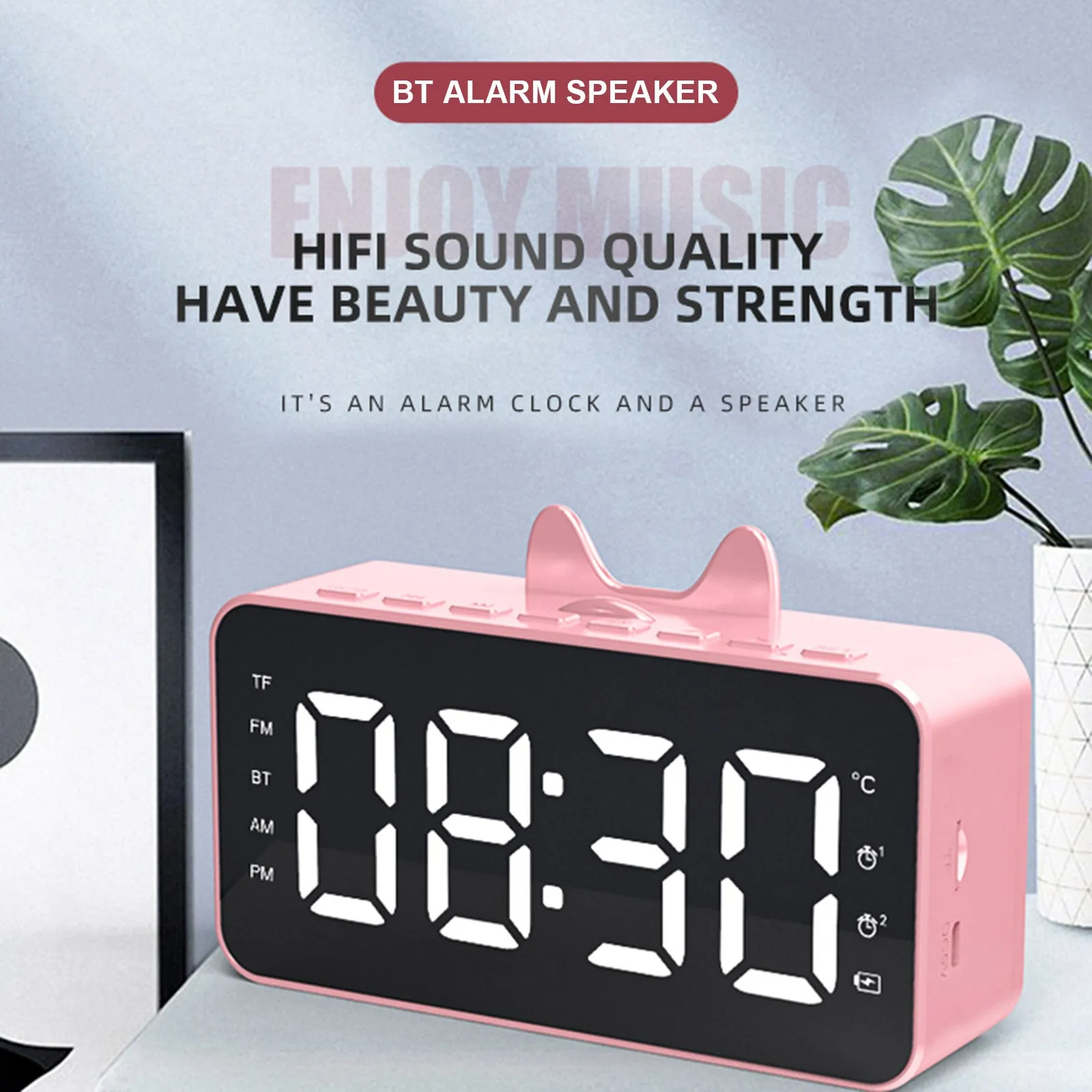 Q9 BT Clock Digital Speaker - Black
