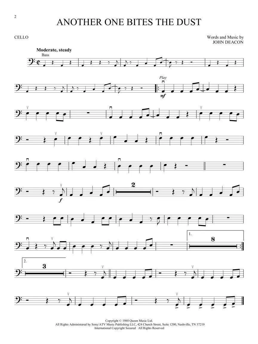 Queen for Cello Updated Edition with Online Accompaniments