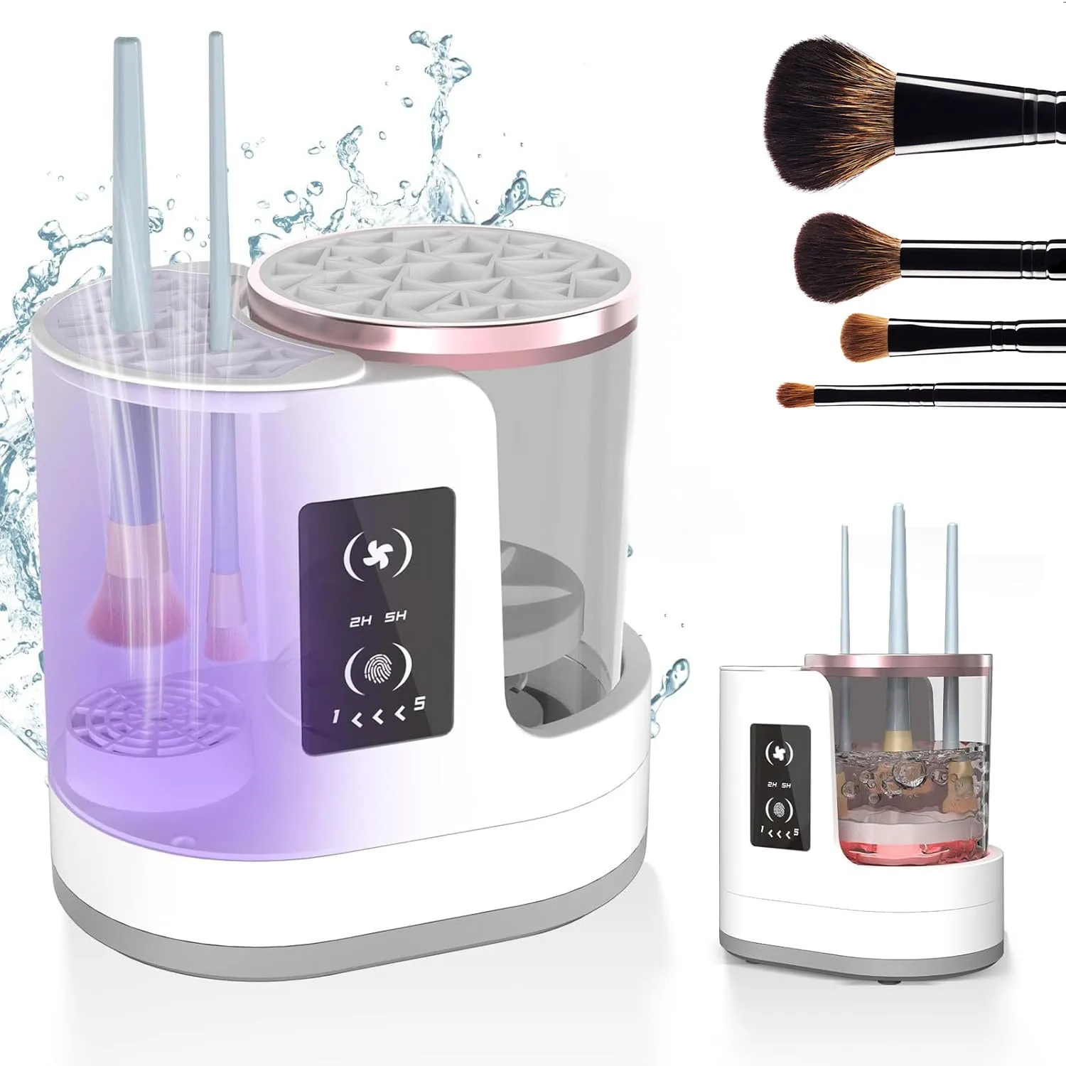 Rechargeable Electric Makeup Brush Cleaner | Automatic Cleaning & Drying Tool