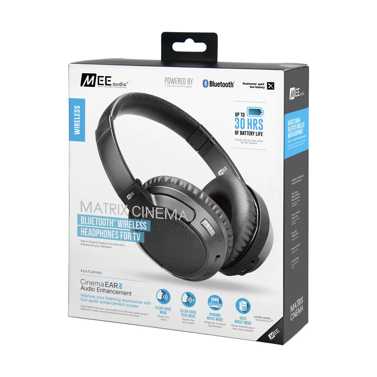 [Refurbished] Matrix Cinema Low Latency Bluetooth Wireless Headphones for TV with CinemaEAR