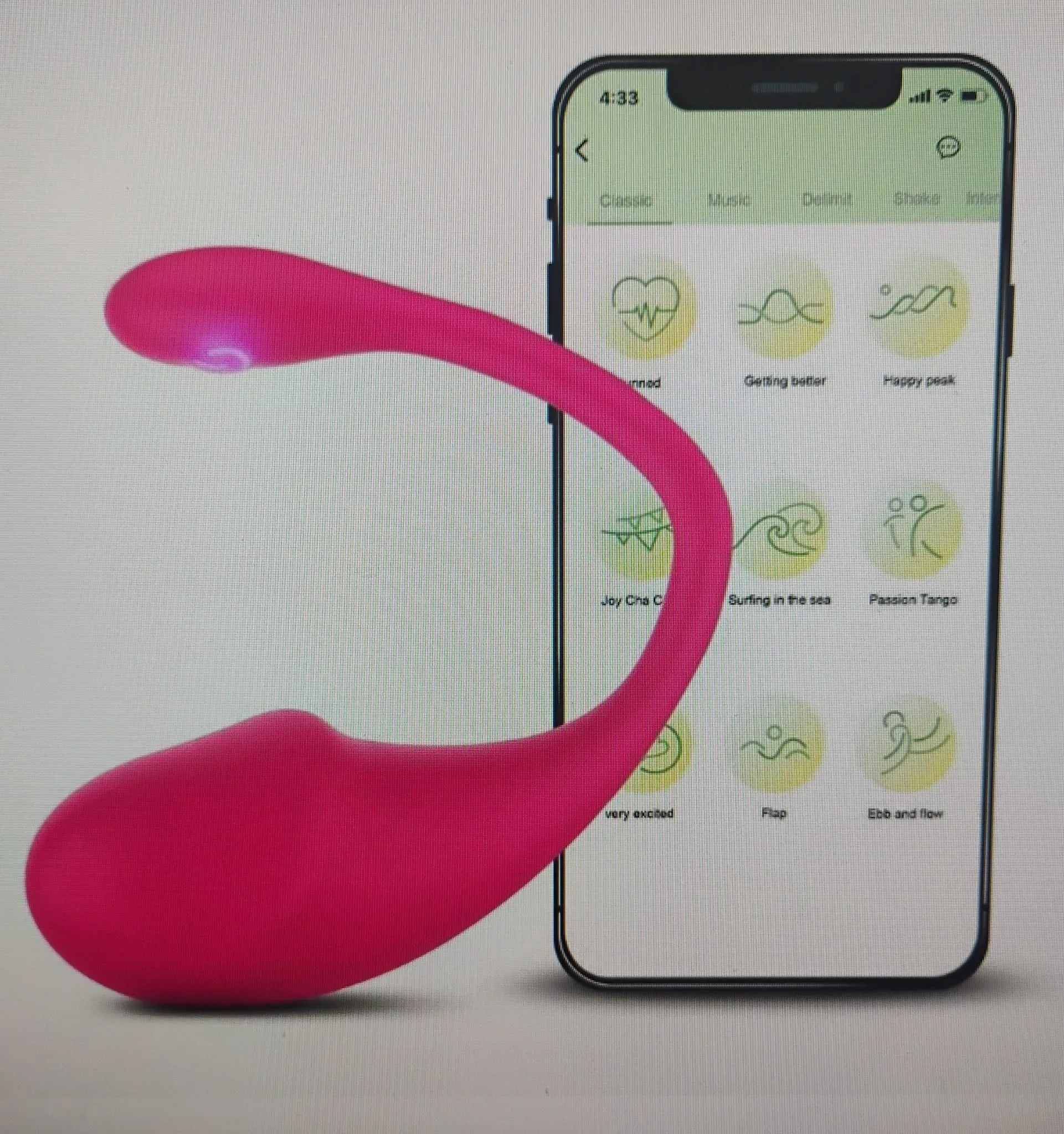 Remote Control App Vibrator, 9 Speeds Full Silicone Sexy Vibrating Egg, Rose Toy Female G-Spot Orgasm Vibrating Masturbation Device, V