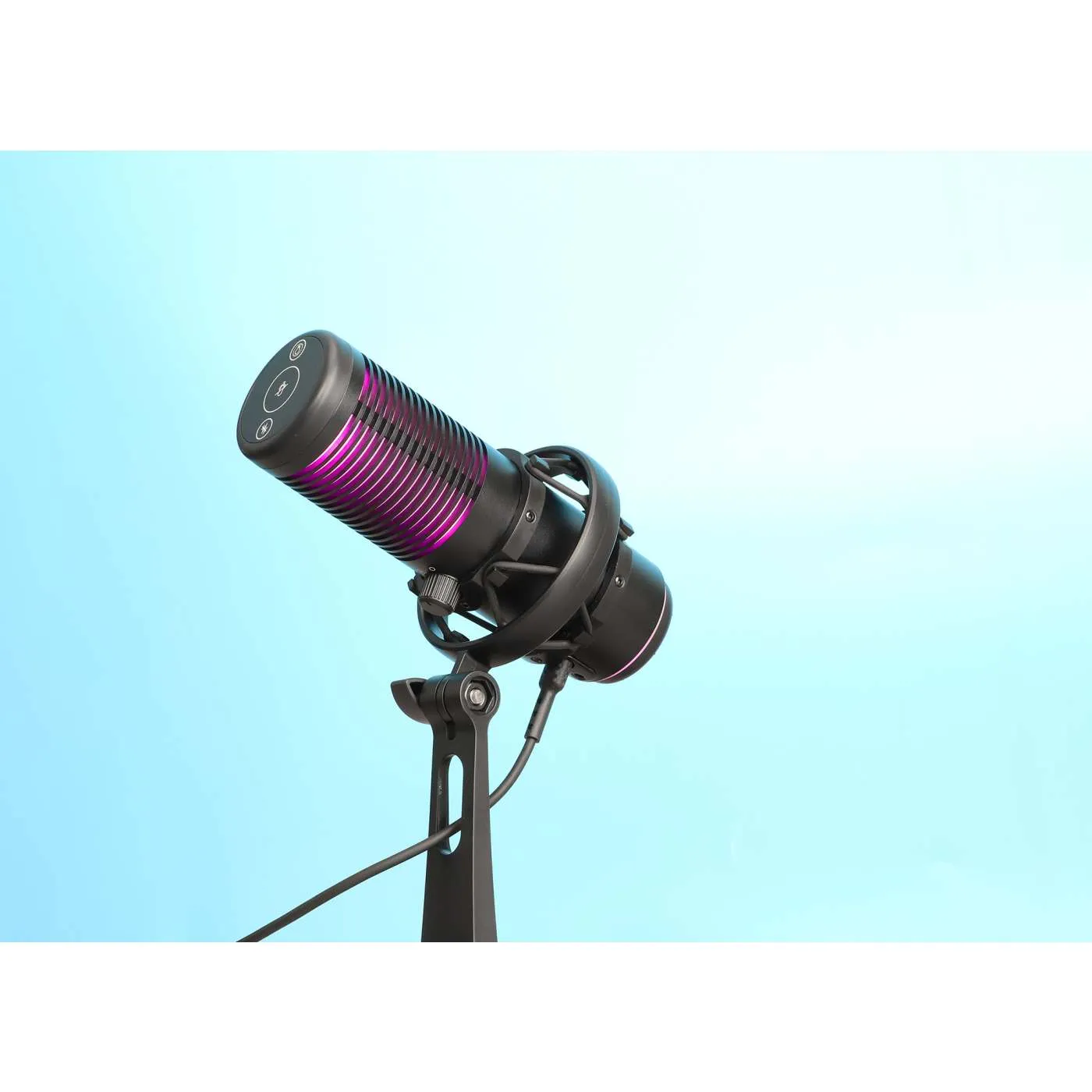RGB LED USB Condenser Microphone with Noise Rejection