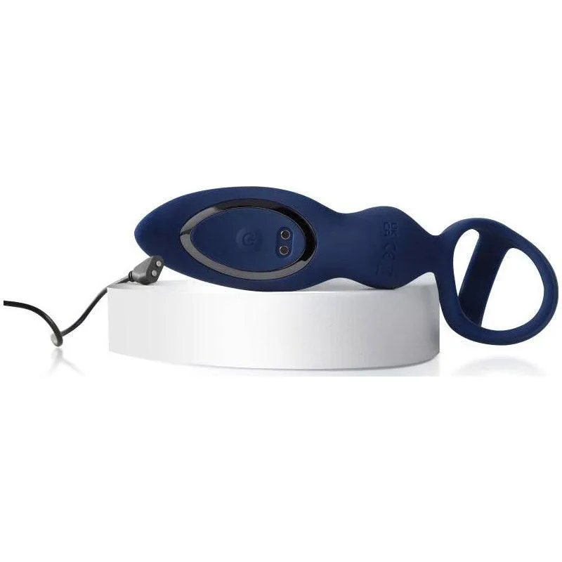 Ring'n'Rear Dual Thrusting Anal Probe with Cockring and Remote