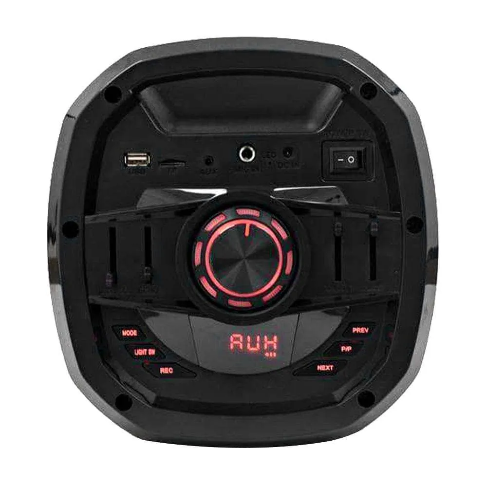 SA-KP206 - Powered Portable Dual 6.5 Inch Party & Karaoke Speaker - Bluetooth, Wireless Microphone and Remote