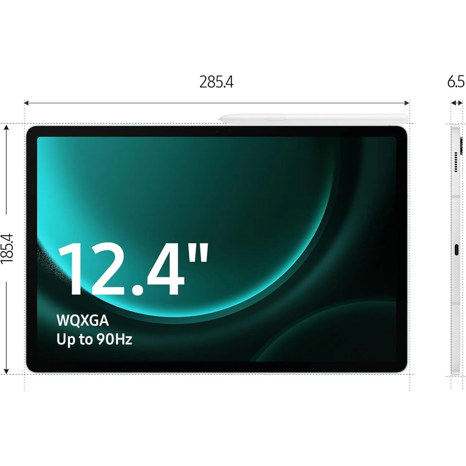 Samsung Galaxy Tab S9 FE 128GB 12.4  WiFi - Silver