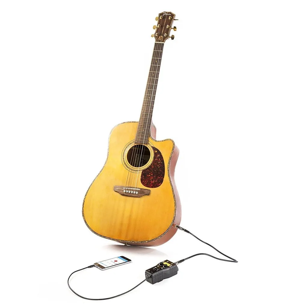 Saramonic 2-Ch 3.5mm, XLR Microphone & 6.35mm Guitar Interface with Lightning Output Connector Professional Video, (SMARTRIG DI)