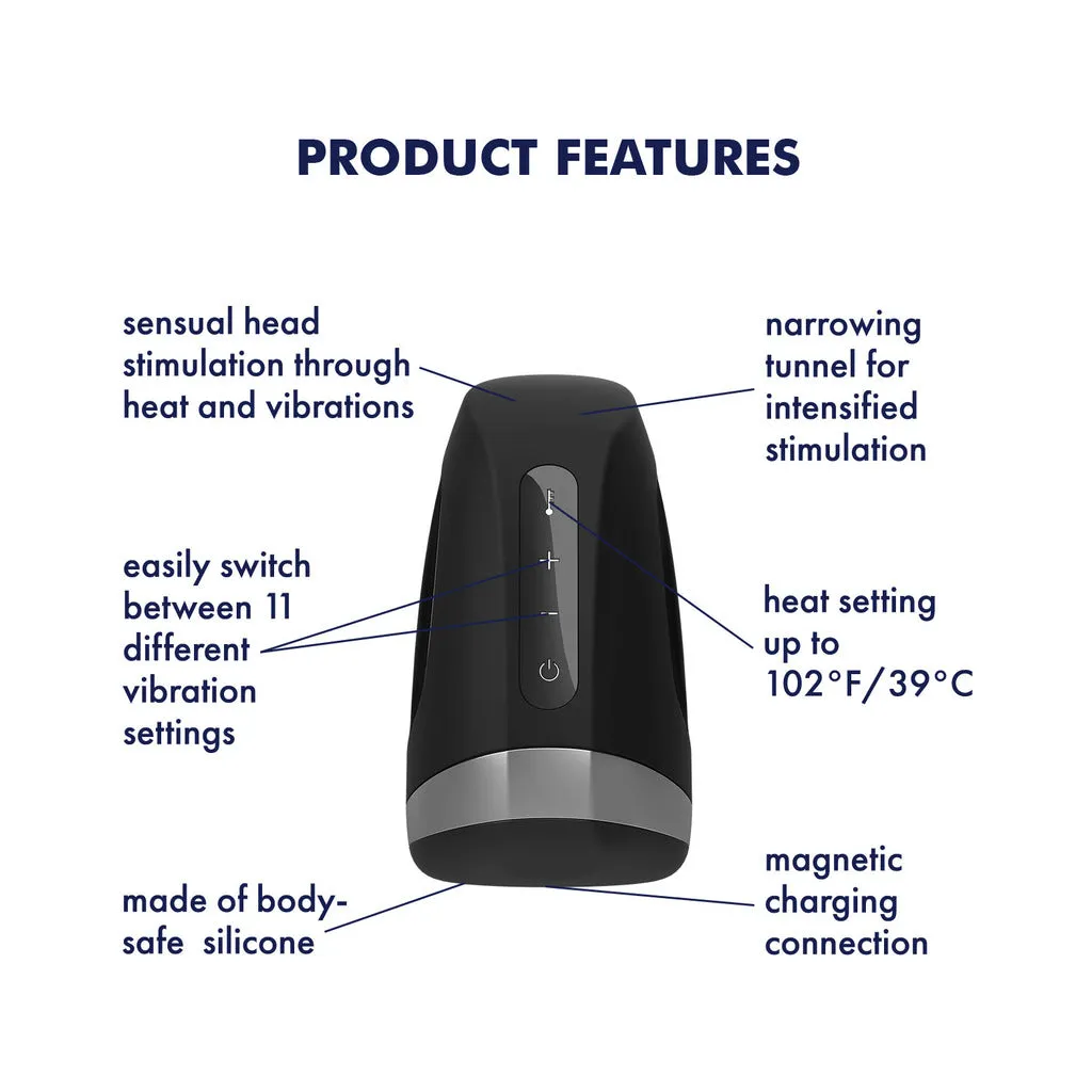 Satisfyer Men Heat Vibration Tip Stroker