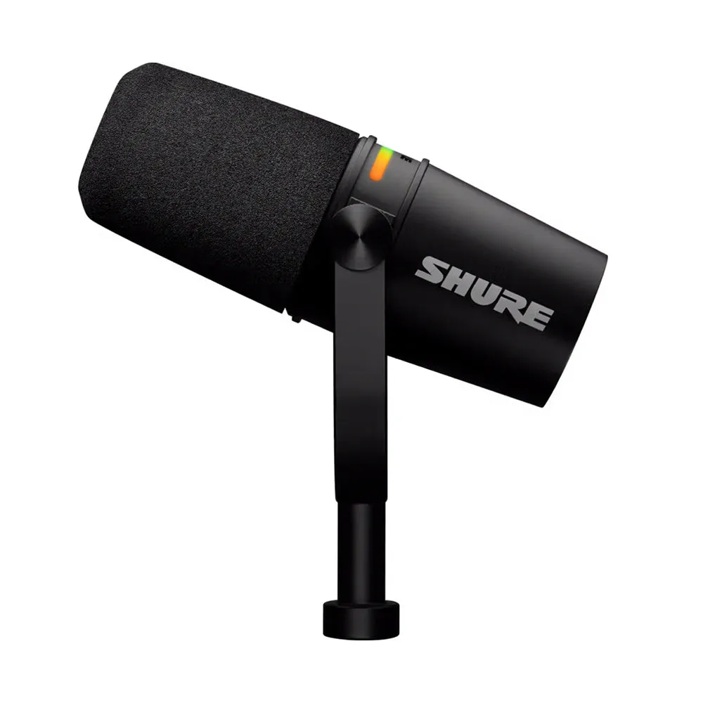 Shure Motiv MV7  USB / XLR Dynamic Podcasting Microphone w/ LED Touch Panel (Black)