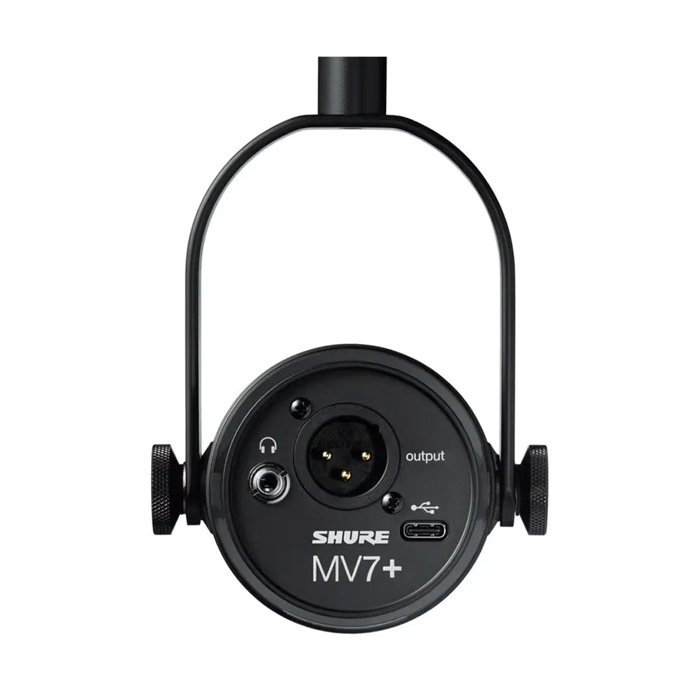Shure Motiv MV7  USB / XLR Dynamic Podcasting Microphone w/ LED Touch Panel (Black)
