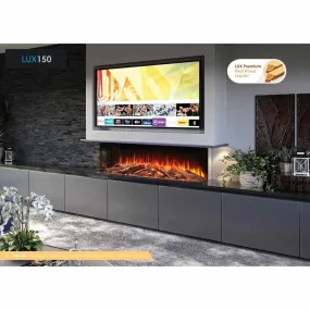 Solution Fires LUX 150 HD 1500MM Panoramic Electric Fire - 1/2/3 Sided Media Wall Electric Fire
