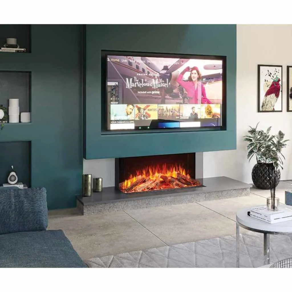 Solution Fires LUX 150 HD 1500MM Panoramic Electric Fire - 1/2/3 Sided Media Wall Electric Fire