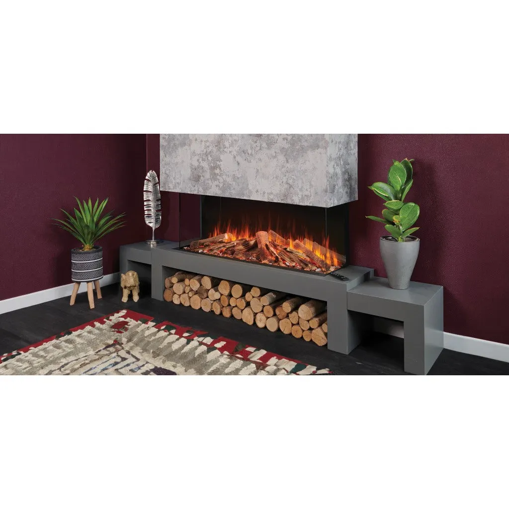 Solution Fires LUX 150 HD 1500MM Panoramic Electric Fire - 1/2/3 Sided Media Wall Electric Fire