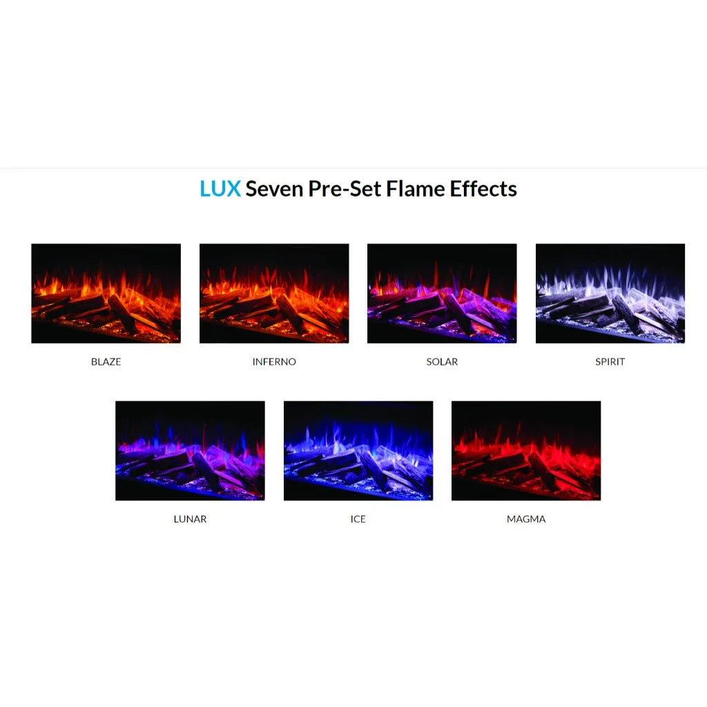 Solution Fires LUX 150 HD 1500MM Panoramic Electric Fire - 1/2/3 Sided Media Wall Electric Fire