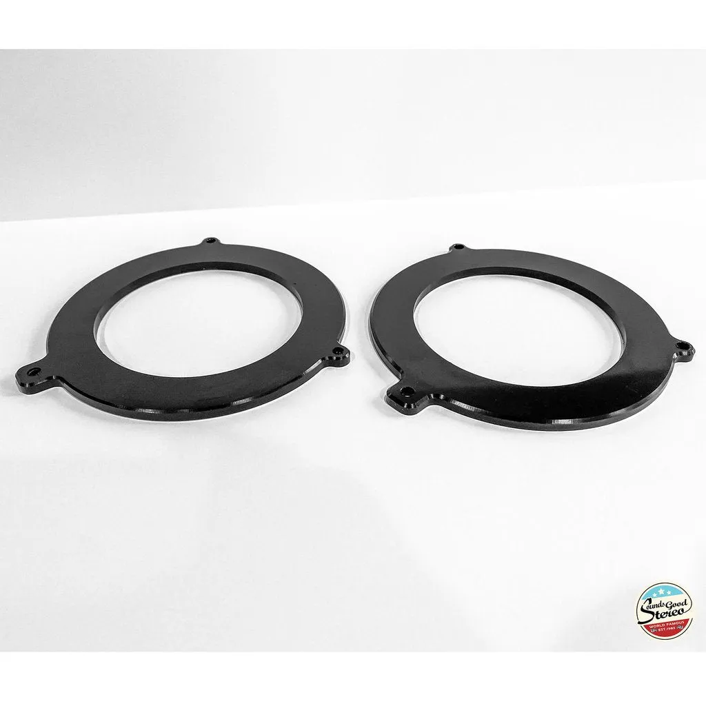 Speaker Adapters - Compatible with 2007-2018 Jeep Wrangler JK (Fits Front Dash & Rear Tower locations) (One Pair)