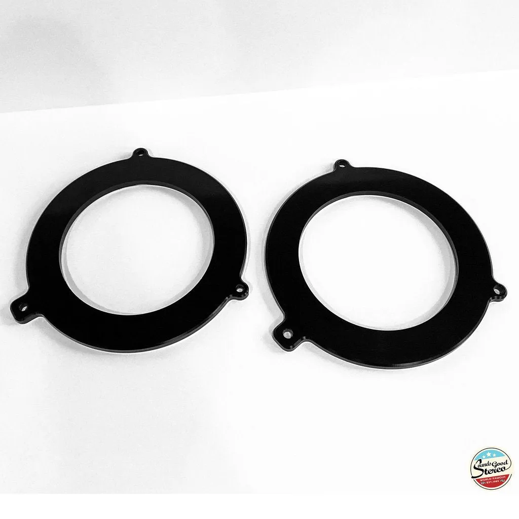Speaker Adapters - Compatible with 2007-2018 Jeep Wrangler JK (Fits Front Dash & Rear Tower locations) (One Pair)