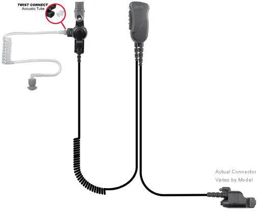 SPM-1343, Mirage, Lapel Microphone Fits Motorola