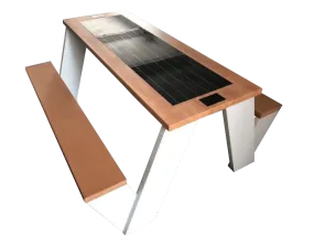 ST1010 SOLAR CHARGING AND CONNECTIVITY PICNIC TABLE