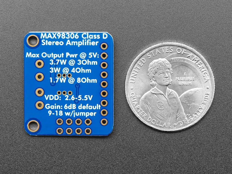 Stereo 3.7W Class D Audio Amplifier - MAX98306