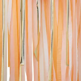 Streamer Backdrop - Peach Sorbet