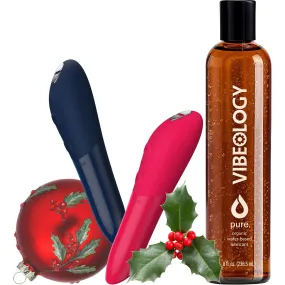 Tango X Vibrator By We-Vibe & Vibeology Pure Organic 8 oz Personal Lubricant