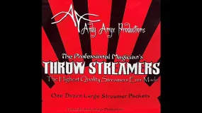 Throw Streamers RED by Andy Amyx - Pack of 12