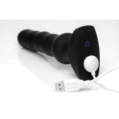 Thunder Plugs Silicone Vibrating & Squirming Plug with Remote Control