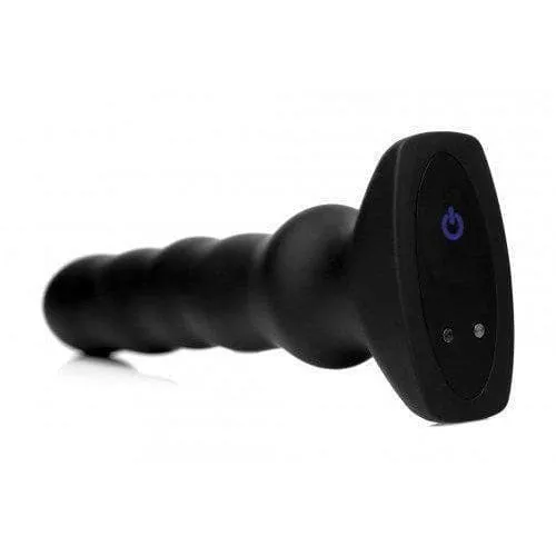 Thunder Plugs Silicone Vibrating & Squirming Plug with Remote Control