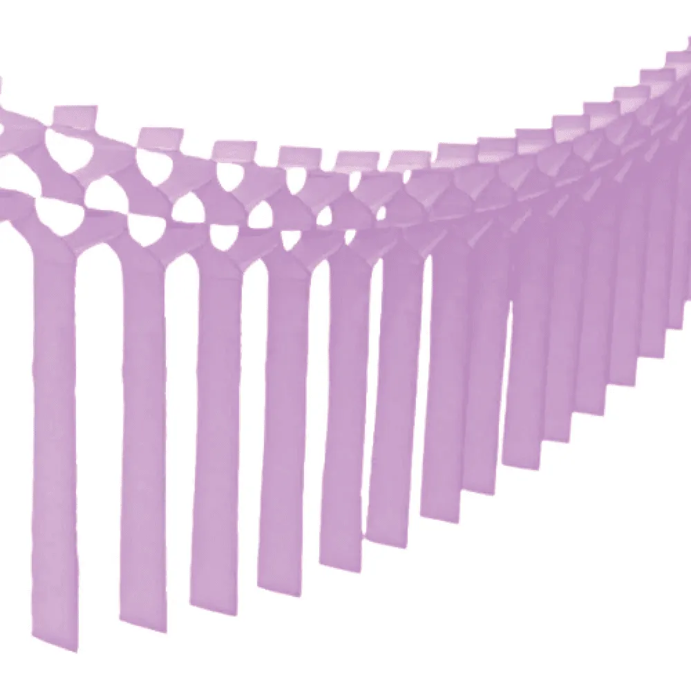 Tissue Streamer Garland - Lavender