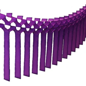 Tissue Streamer Garland - Purple