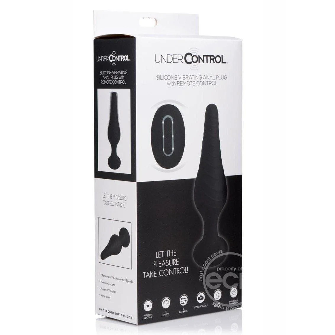 Under Control Rechargeable Silicone Vibrating Anal Plug with Remote Control