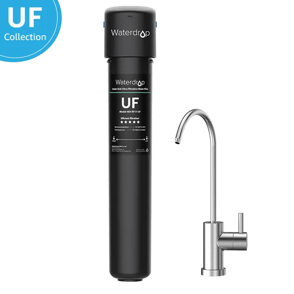 Undersink Ultrafiltration Water Filter System With Dedicated Faucet