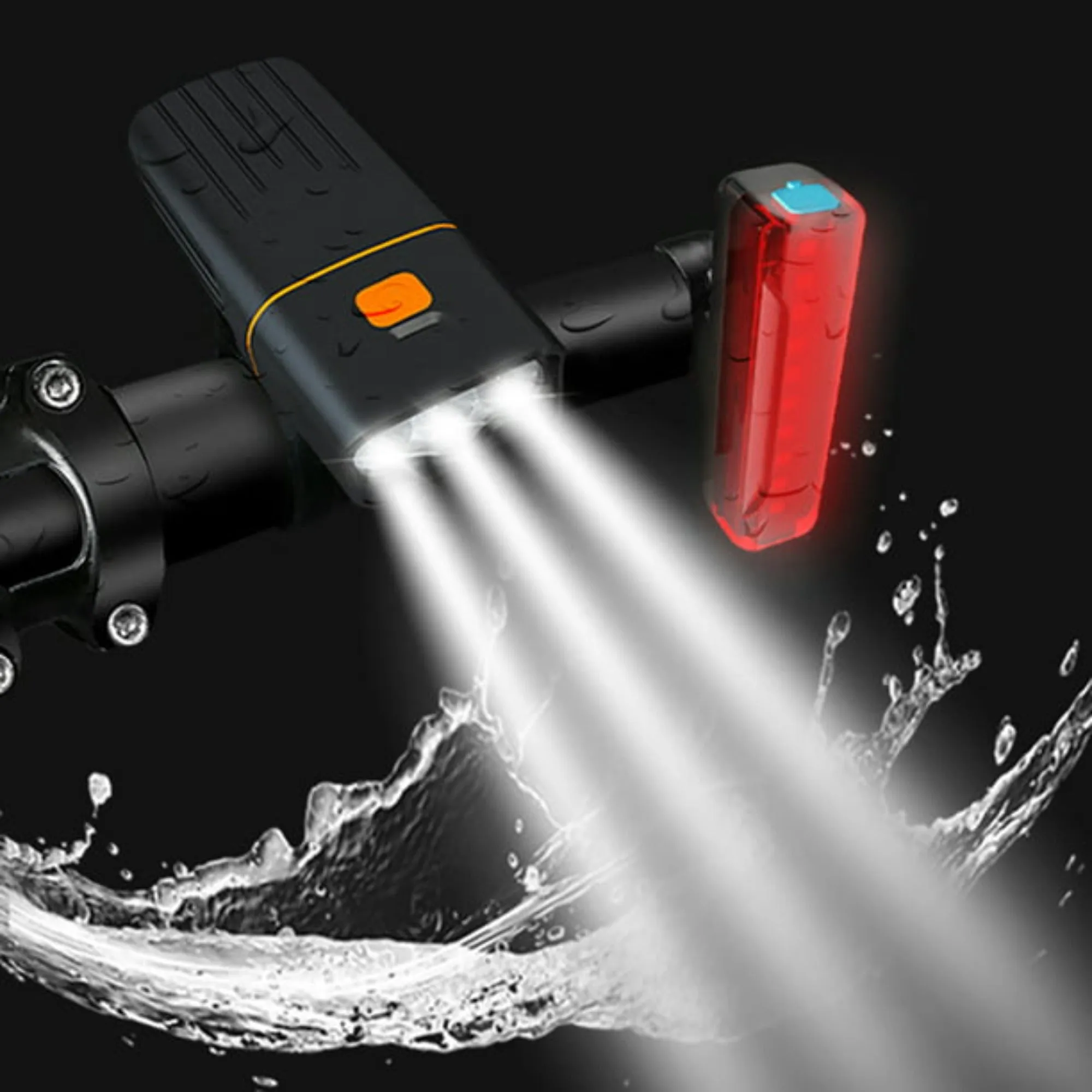 USB 2400 Lumens Rechargeable Bike Light