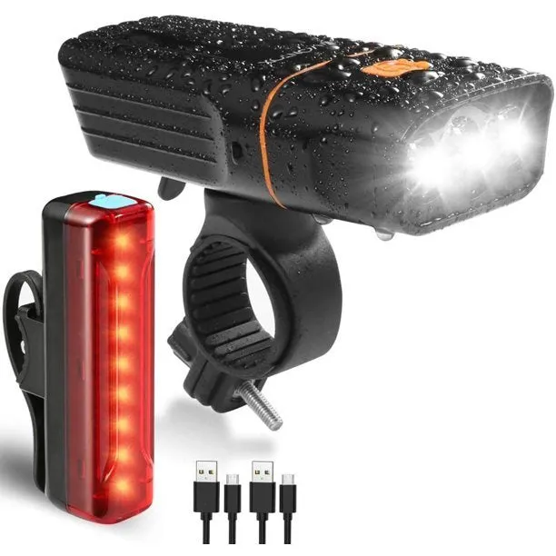 USB 2400 Lumens Rechargeable Bike Light