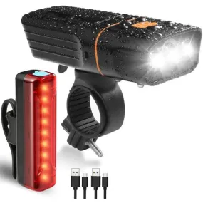 USB 2400 Lumens Rechargeable Bike Light