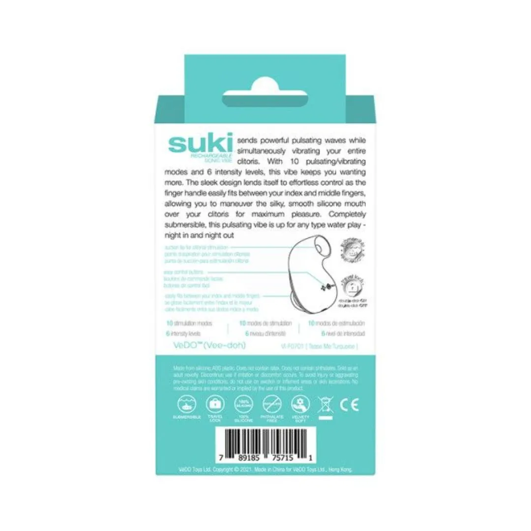 VeDO Suki - Turquoise Air Suction Clit Stimulator