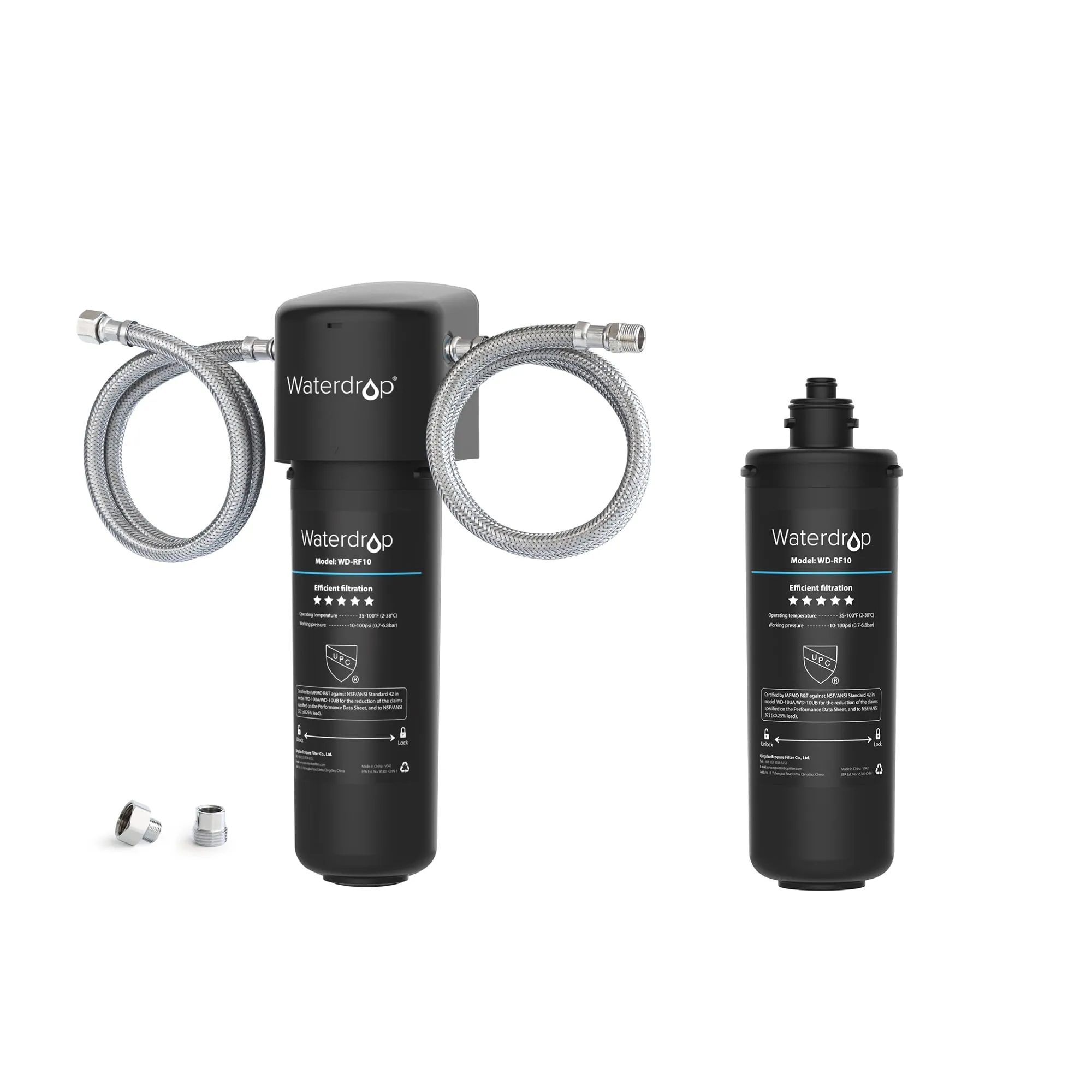 Waterdrop 10UA Under Sink Water Filter System, with RF10 Water Filter