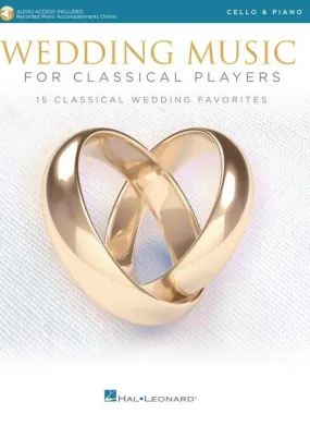 Wedding Music for Classical Players for Cello and Piano with Online Accompaniments