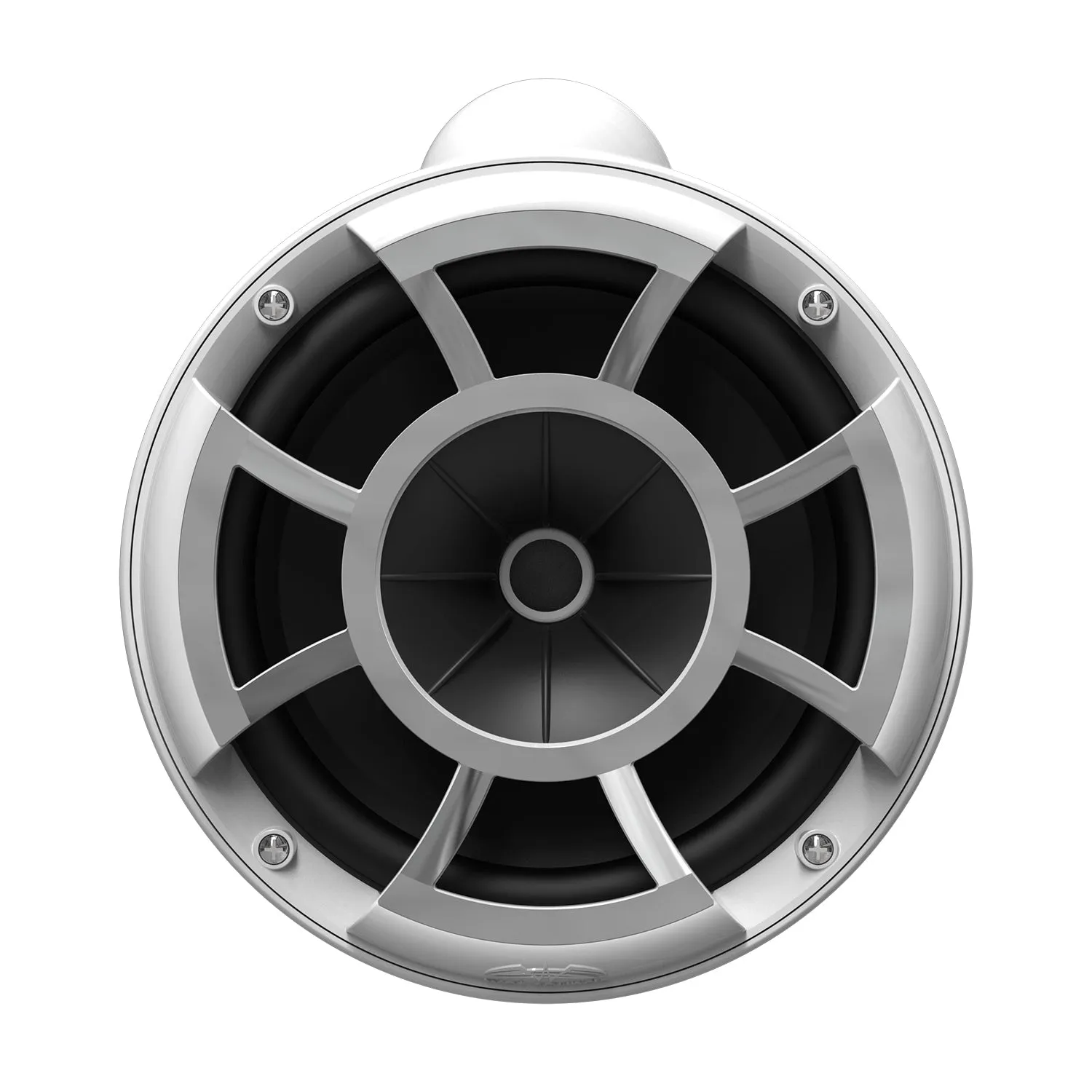Wet Sounds REV 8 V2 HLCD Marine Tower Speaker Pair W/ Swivel Base Clamp White
