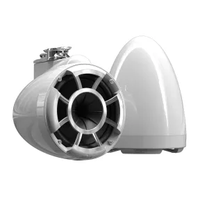 Wet Sounds REV 8 V2 HLCD Marine Tower Speaker Pair W/ Swivel Base Clamp White