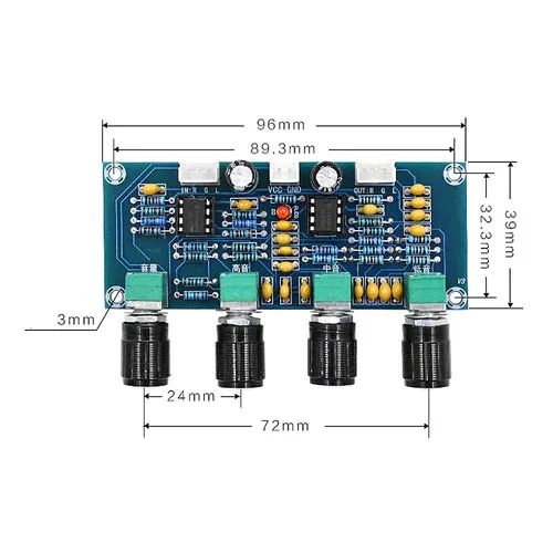 XH-A901 NE5532 Tone Board Pre-amp with Treble Bass Board