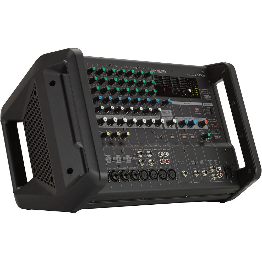 Yamaha EMX5 12-Channel Stereo Powered Mixer Integrated Built-in Amplifier