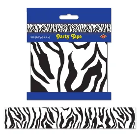 Zebra Print Party Tape 7cm x 6m